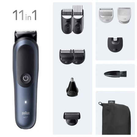 Braun All-in-One Style Kit Series 7 AIO 7540, 11 en 1, Negro/Azul